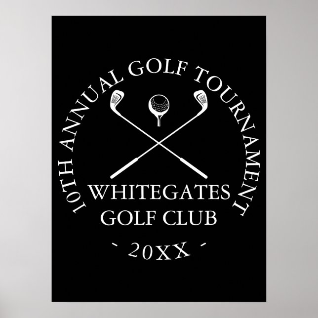 Custom Golf Club Tournament Sign (Front)