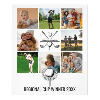 Custom Golf Collage with Monogram Design