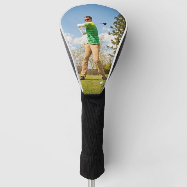 Custom Golf Golfer Photo Head Cover (Front)