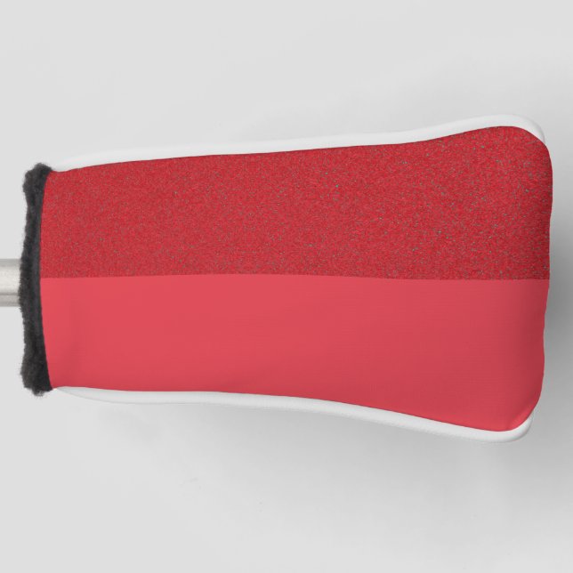 Custom Golf Head Cover – Noise Red Top Half (Front)