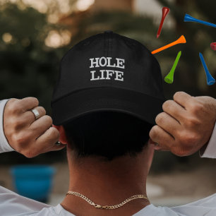 Custom Golf Hole Life Gift for Players Embroidered Hat
