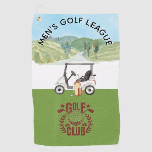 Custom Golf League Golf Club Logo   Towel