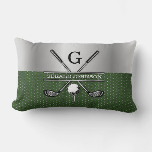 Custom Golf Monogram Design Lumbar Cushion