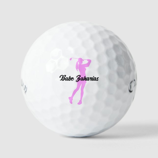 Custom Golf Personalised Golfer Dad Gift Golf Balls (Front)