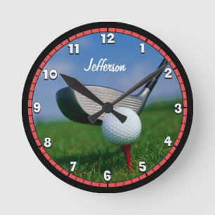 Custom Golf Round Clock