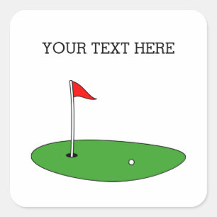 Custom golf stickers and envelope seals