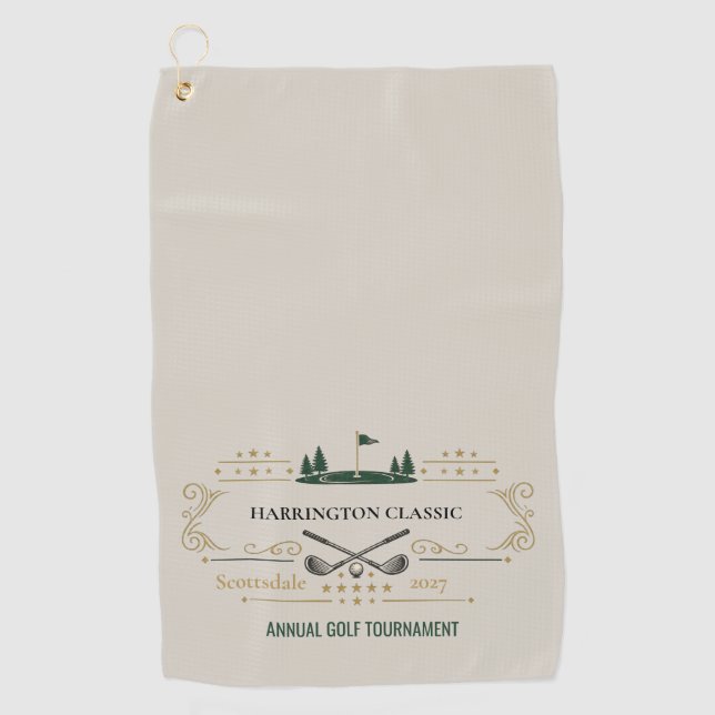 Custom Golf Tournament Towel (Front)