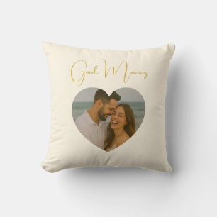 Custom Good Morning & Good Night Photo Pillow