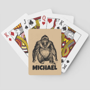 CUSTOM GORILLA POKER PLAYING CARDS