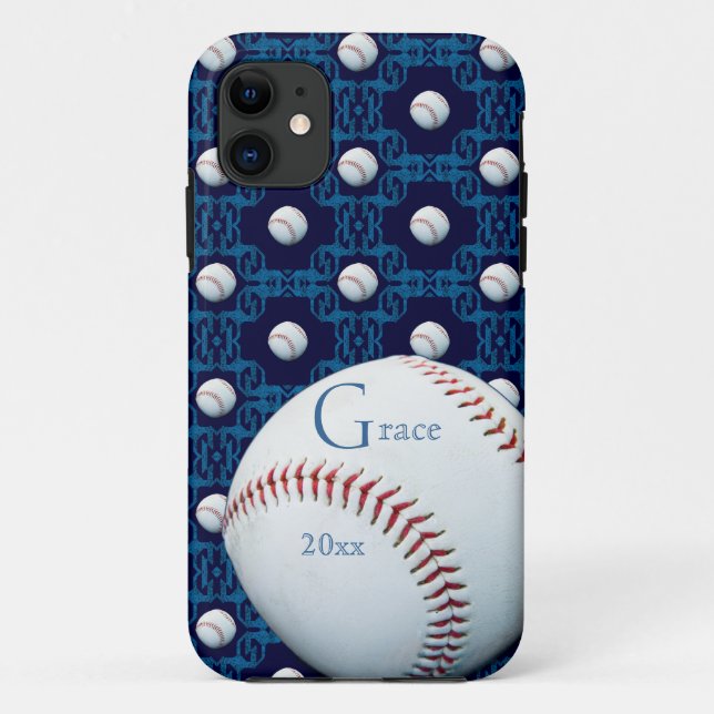 Custom Grace Baseball Motif Iphone 5 Case (Back)
