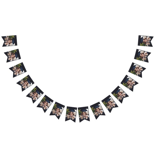Custom Grad Photo, Name, Graduation Class, School Bunting (All)