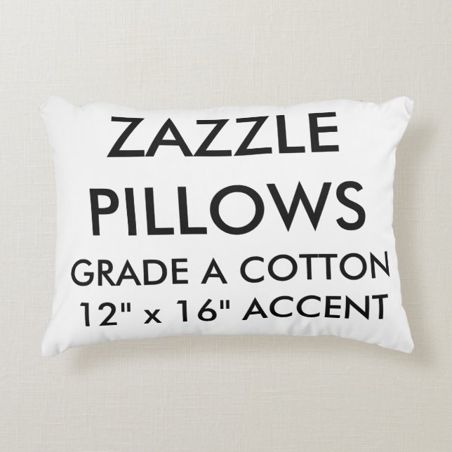 Custom Grade A Cotton Accent Pillow Blank Template (Front)