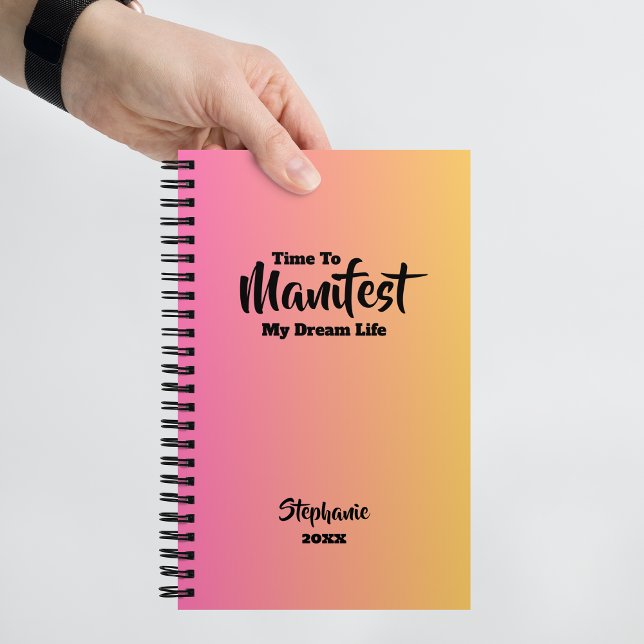 Custom Gradient Name & Year Manifestation Journal (Creator Uploaded)