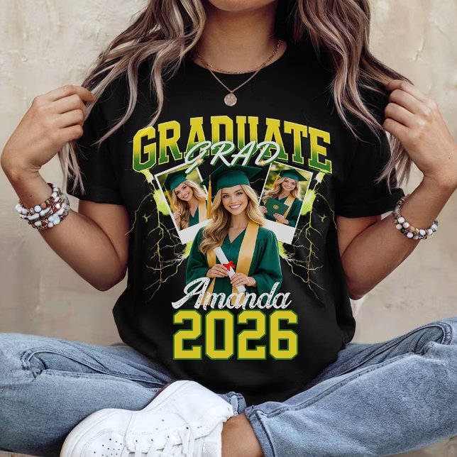 Custom Graduate 2026 Bootleg T-Shirt - Vintage 90s (Creator Uploaded)