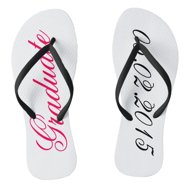 Custom Graduate add your own graduation date gift Thongs (Footbed)