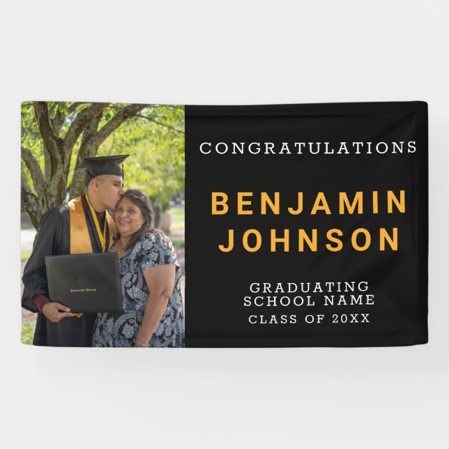 Custom Graduate Photo Celebration Banner (Horizontal)