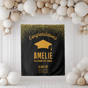 Custom Graduation 2026 Personalised Grad Party Tapestry