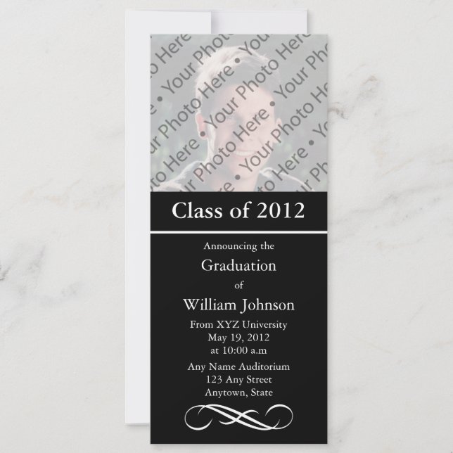 Custom Graduation Announcement (Front)