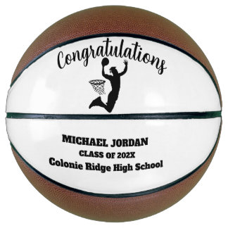 Custom Graduation Basketball - Personalised Gift