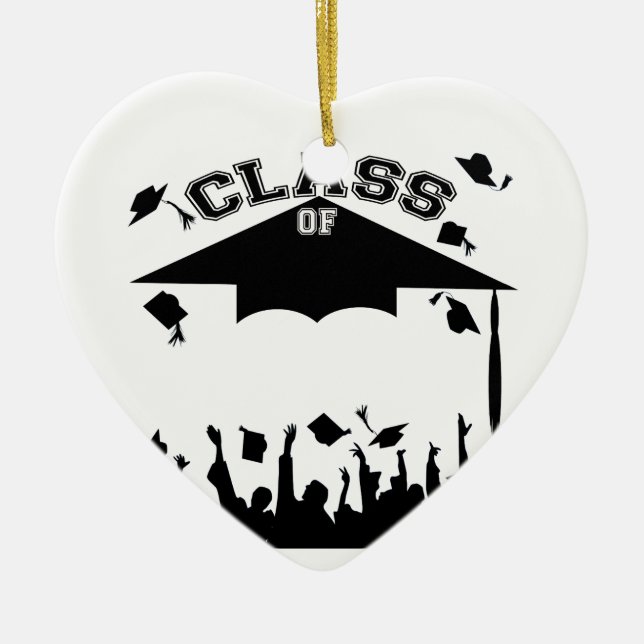 Custom Graduation Ceramic Tree Decoration (Front)