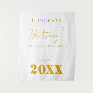Custom Graduation Class of 2025 Grad Party Decor Tapestry