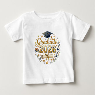 Custom Graduation Class of 2026 Personalised Famil Baby T-Shirt