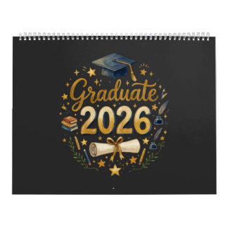 Custom Graduation Class of 2026 Personalised Famil Calendar