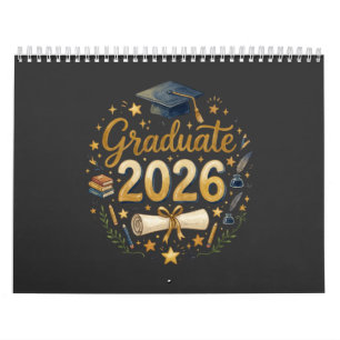 Custom Graduation Class of 2026 Personalised Famil Calendar