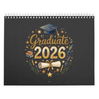 Custom Graduation Class of 2026 Personalised Famil Calendar