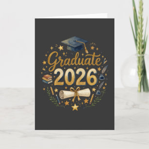 Custom Graduation Class of 2026 Personalised Famil Card