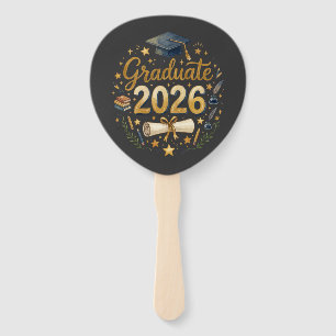 Custom Graduation Class of 2026 Personalised Famil Hand Fan