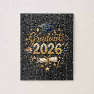 Custom Graduation Class of 2026 Personalised Famil Jigsaw Puzzle