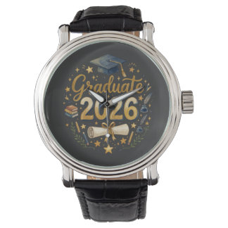 Custom Graduation Class of 2026 Personalised Famil Watch