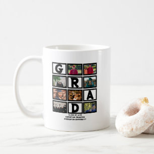 Custom Graduation Class Of Year 8 Photo Collage  Coffee Mug