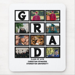 Custom Graduation Class Of Year 8 Photo Collage  Mouse Pad