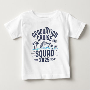 Custom Graduation Cruise Squad Grad Trip Group Baby T-Shirt