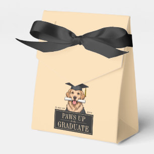 Custom Graduation Cute Golden Retriever Dog Favour Box