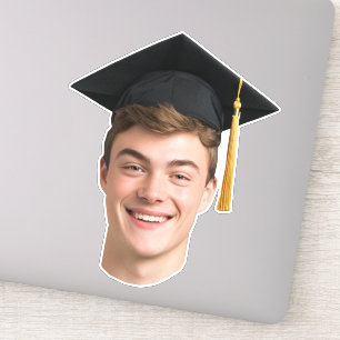 Custom Graduation Face Photo Sticker