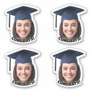 Custom Graduation Face Photo Sticker