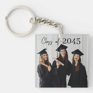Custom Graduation Farewell Gift Photo Key Ring