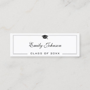 Custom Graduation Name Card - Elegant Classic