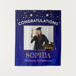 Custom Graduation Party Decor 2025, Party Backdrop Tapestry