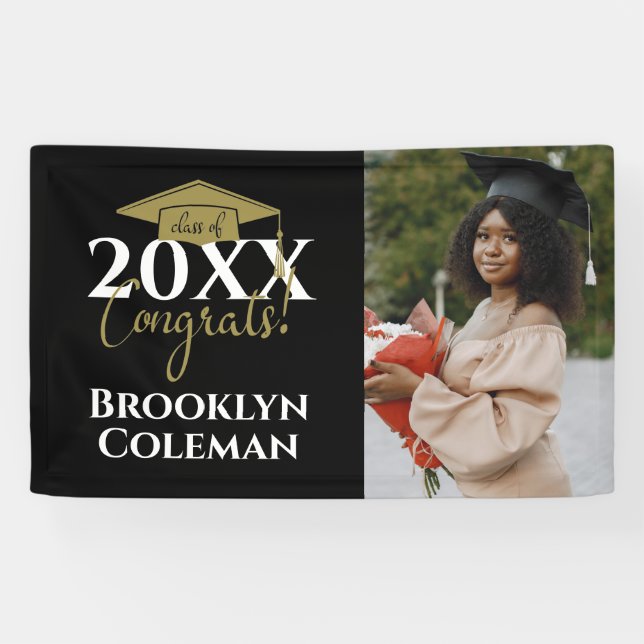 Custom Graduation Party Photo Party Banner (Horizontal)