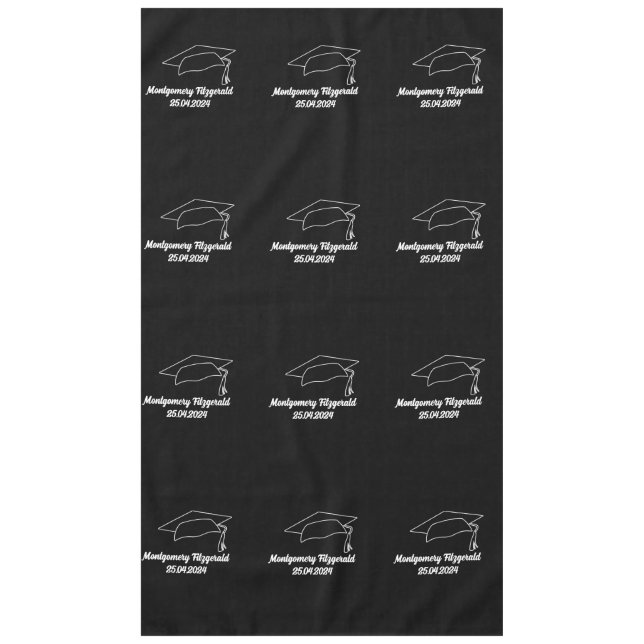 Custom Graduation Party Tablecloth (Front)