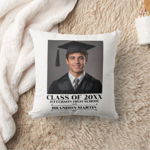 Custom Graduation Photo 2026 Graduate Proud Parent Cushion