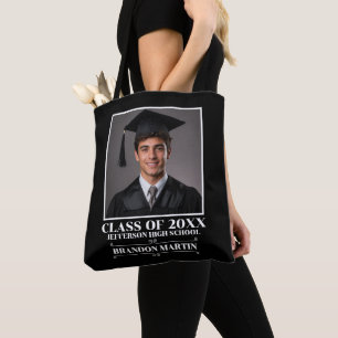 Custom Graduation Photo 2026 Graduate Proud Parent Tote Bag
