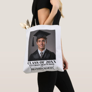 Custom Graduation Photo 2026 Graduate Proud Parent Tote Bag