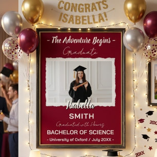 Custom Graduation Photo Announcement Poster