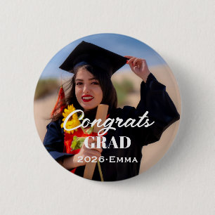 Custom Graduation Photo Button Badge