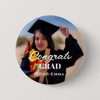 Custom Graduation Photo Button Badge